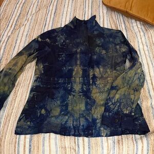ROUGH TUMBLE Tie-Dye LIGHT Jacket in Blue,Green, yellow